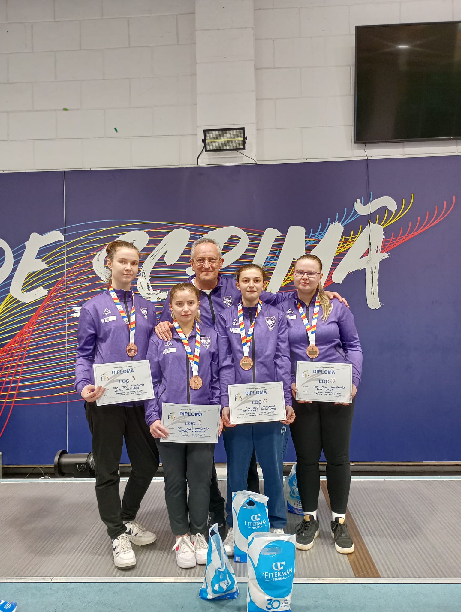 Politehnica Timișoara, medalie de bronz în proba pe echipe la Campionatul Național de floretă